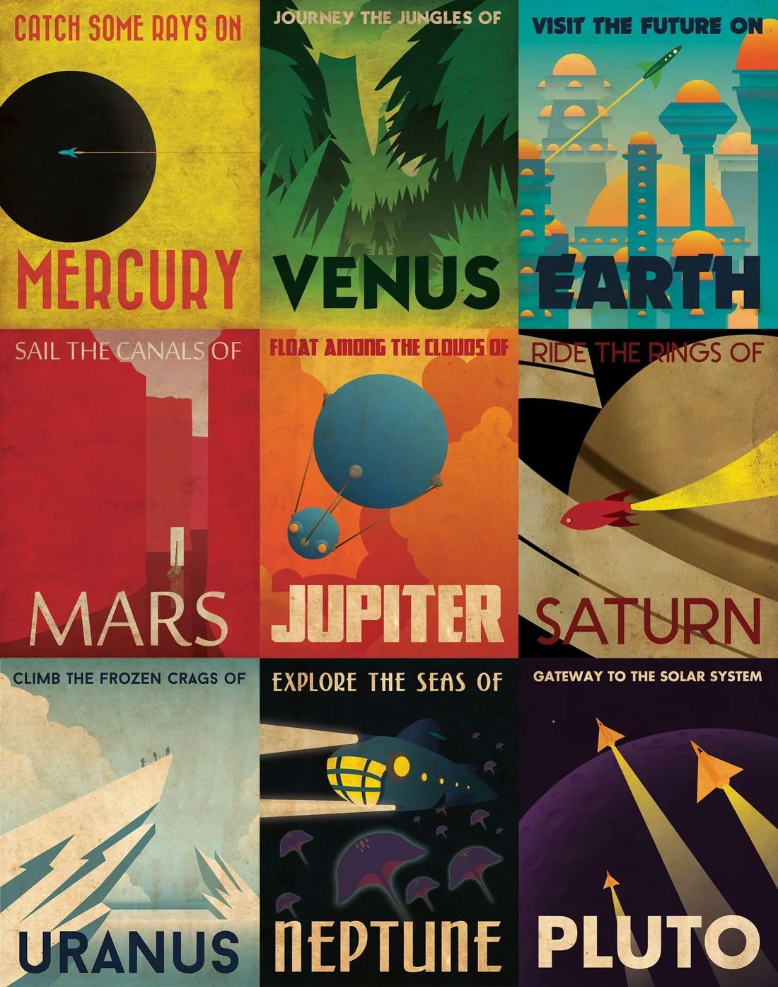 Travel the solar system